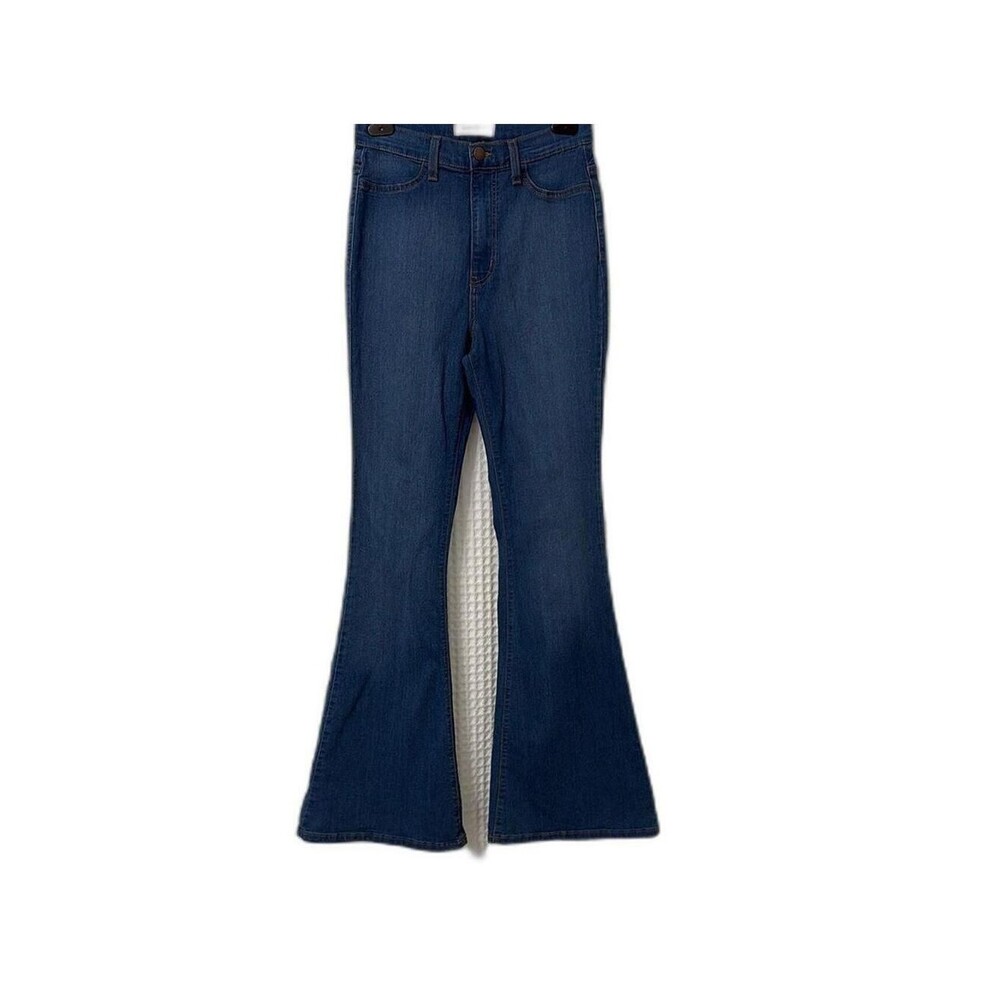 Vibrant Women's Blue Flare Jeans Size 9